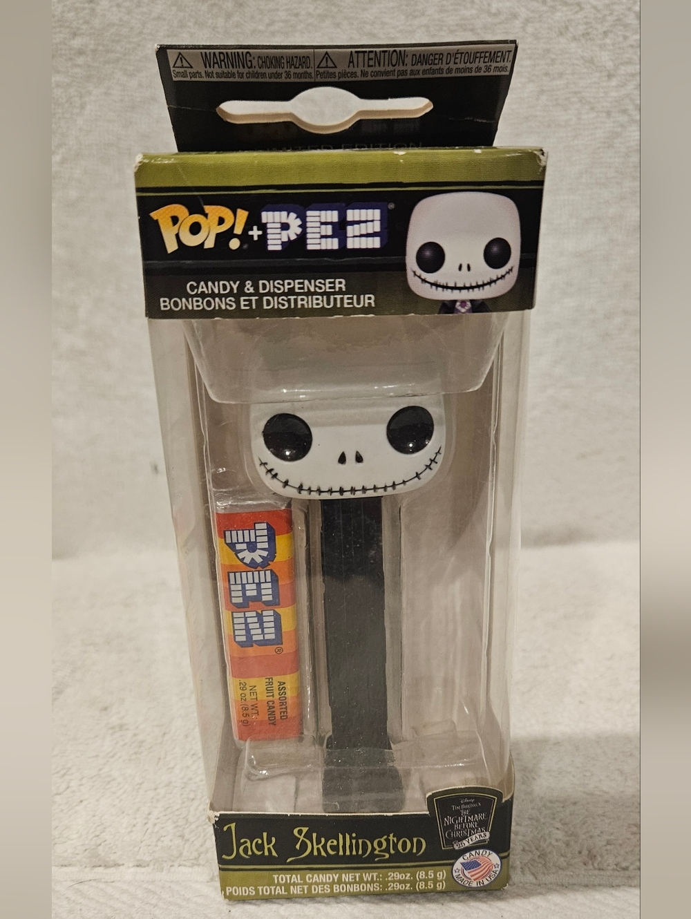 JACK SKELLINGTON PEZ DISPENSER By FUNKO